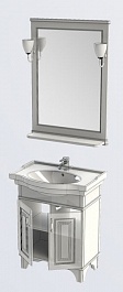 Aquanet Мебель для ванной Валенса 70 черный краколет/серебро (180463) – фотография-8