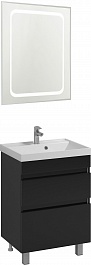 Водолей Мебель для ванной Best 60 черная – фотография-1