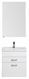 Aquanet Мебель для ванной Рондо 60 белый (2 ящика) камерино – фотография-1