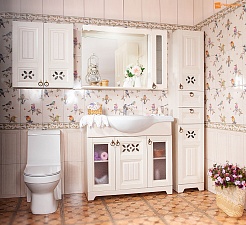 Бриклаер Мебель для ванной Кантри 105 – фотография-2