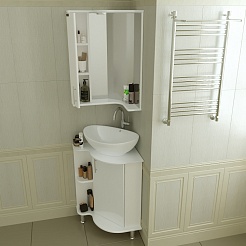 СанТа Мебель для ванной Аврора 70 угловая – фотография-3