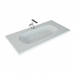 СанТа Мебель для ванной Калипсо 100 подвесная, зеркало-шкаф, свет – фотография-3
