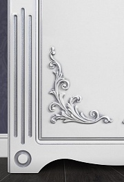 Водолей Мебель для ванной "Кармен 105" белая/серебро – фотография-3