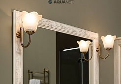 Aquanet Зеркало для ванной Тесса 85 жасмин/золото – фотография-4