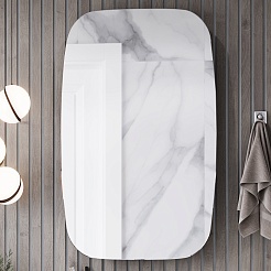 Акватон Мебель для ванной Сохо 60 L подвесная белая – фотография-9