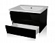 Style Line Мебель для ванной Даймонд 80 Люкс черная, PLUS подвесная – картинка-21