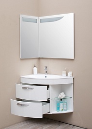 De Aqua Мебель для ванной Трио Люкс 90 L, зеркало Трио Люкс – фотография-12