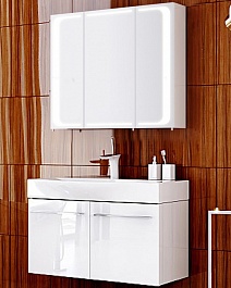 Aqwella Мебель для ванной Милан 100 подвесная, с дверцами – фотография-1
