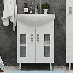 Onika Мебель для ванной Кристалл 55.18 (Балтика) R белая – фотография-7
