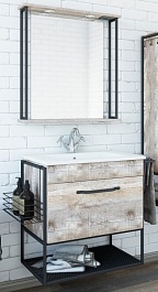 Sanflor Мебель для ванной Бруклин 65 бетон пайн, экзотик – фотография-1
