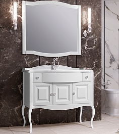 Opadiris Мебель для ванной Лаура 100 белая – фотография-1