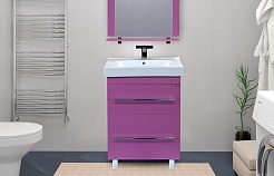 Misty Мебель для ванной Елена 60 розовая – фотография-4