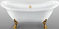 Фэма Акриловая ванна "Julia", ножки бронза, покрытие хром, золото или бронза – фотография-1