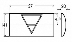 Viega Кнопка смыва Visign for Life 1 462451 хром – фотография-2