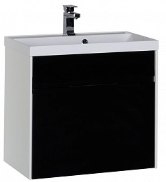 Aquanet Мебель для ванной "Латина 70" черная 1 ящик (181082) – фотография-7