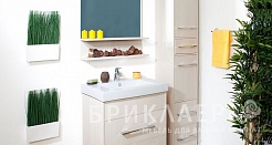 Бриклаер Мебель для ванной Чили 80 светлая лиственница – фотография-2