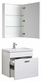 Aquanet Мебель для ванной Рондо 60 белый (1 ящик) камерино – фотография-8