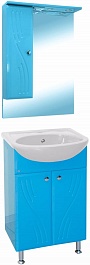 Misty Мебель для ванной Мисти 60 L голубая – фотография-1