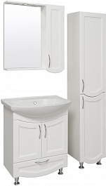 Runo Мебель для ванной Неаполь 65 белая – фотография-8