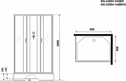 Niagara Душевая кабина Classic NG-33984-14QBK – фотография-15