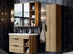 Onika Мебель для ванной Легран 80 дуб галифакс – фотография-2