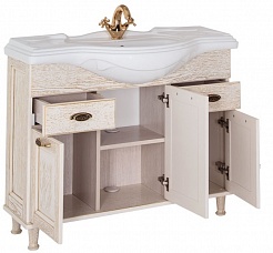 Aquanet Мебель для ванной Тесса 105 жасмин/золото – фотография-6