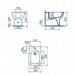 Ideal Standard Биде напольное Esedra T281301 – фотография-4