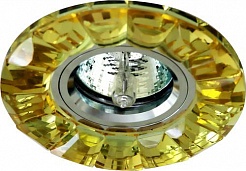 Feron Встраиваемый светильник CD2510 желтый, хром – фотография-1