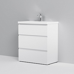 Am.Pm Мебель для ванной Gem S 75 белый глянец, напольная, с 3 ящиками – фотография-12