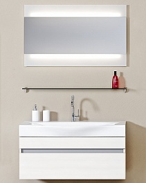 Aqwella Мебель для ванной Бергамо 80 подвесная белая – фотография-1