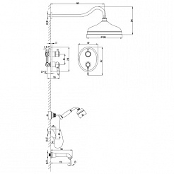 Lemark Душевая система Villa LM4822B – фотография-2