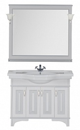 Aquanet Мебель для ванной Валенса 110 белый краколет/серебро (180448) – фотография-5