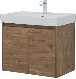 Aquanet Мебель для ванной Nova Lite 75 2 дверцы подвесная дуб рустикальный – фотография-6