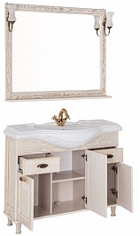 Aquanet Мебель для ванной Тесса 105 жасмин/золото – фотография-3