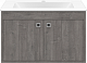 Misty Мебель для ванной Пайн 70 подвесная дуб уайт-ривер серо-коричневый – фотография-13