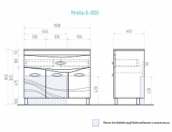 Vigo Мебель для ванной Mirella 100 – фотография-3