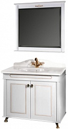 Водолей Мебель для ванной "Анжелика 90" F-2 белая – фотография-1