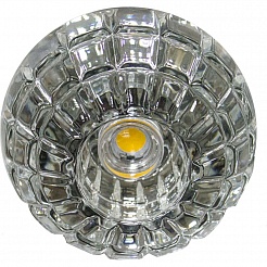 Feron Встраиваемый светильник JD87 LED прозрачный,хром – фотография-1