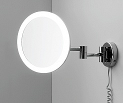 WasserKRAFT Зеркало увеличительное K-1004 с LED-подсветкой – фотография-2