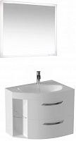 De Aqua Мебель для ванной Трио Люкс New 80 R, зеркало Сити