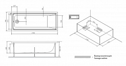 Am.Pm Каркас для ванны Gem W90A-170-070W-R – фотография-2