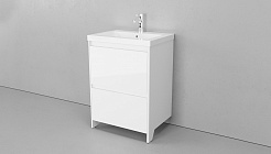 Velvex Мебель для ванной напольная Klaufs 60 белая, 1 ящик – фотография-10