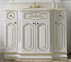 Misty Мебель для ванной Астория Gold 120 белая глянцевая – фотография-3