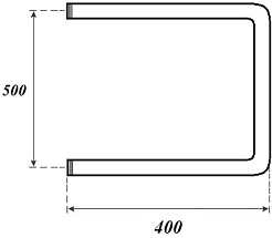 Point Полотенцесушитель водяной П-образный 500x400 PN35554 хром – фотография-3