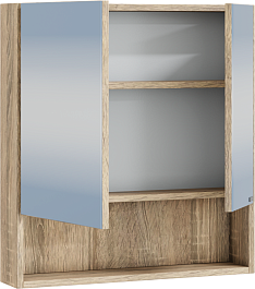 СанТа Зеркальный шкаф Мира 60 янтарное дерево – фотография-2