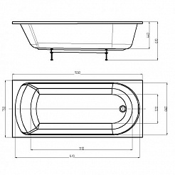 Aquatek Акриловая ванна Ника 150x75 – фотография-4