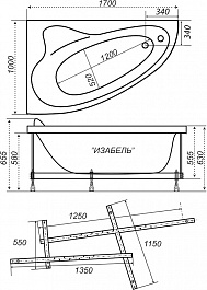 Triton Акриловая ванна Изабель 170 R – фотография-15