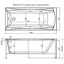 Aquanet Акриловая ванна Cariba 170 с г/м – фотография-8