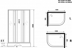 Niagara Душевая кабина Classic NG-33294-14RBKG – фотография-15