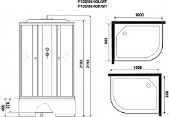 Niagara Душевая кабина Promo P100/80/40L/MT – фотография-12